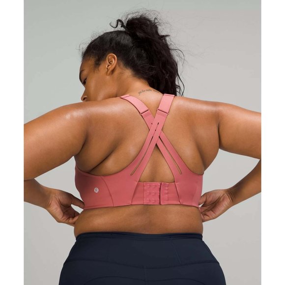 NEW Lululemon Air Support Sports Bra High Support Brier Rose Pink Puff $98 36DD - Picture 5 of 12